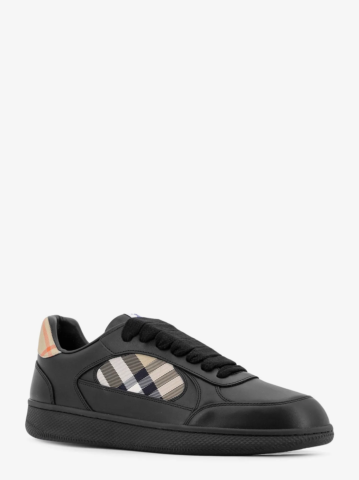 Leather Sneakers With Check Inserts sold by Zulily product image thumbnail 3