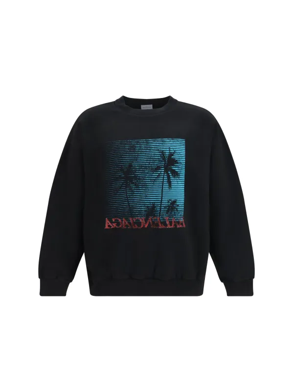 Sweatshirt Cotton Black made by Balenciaga