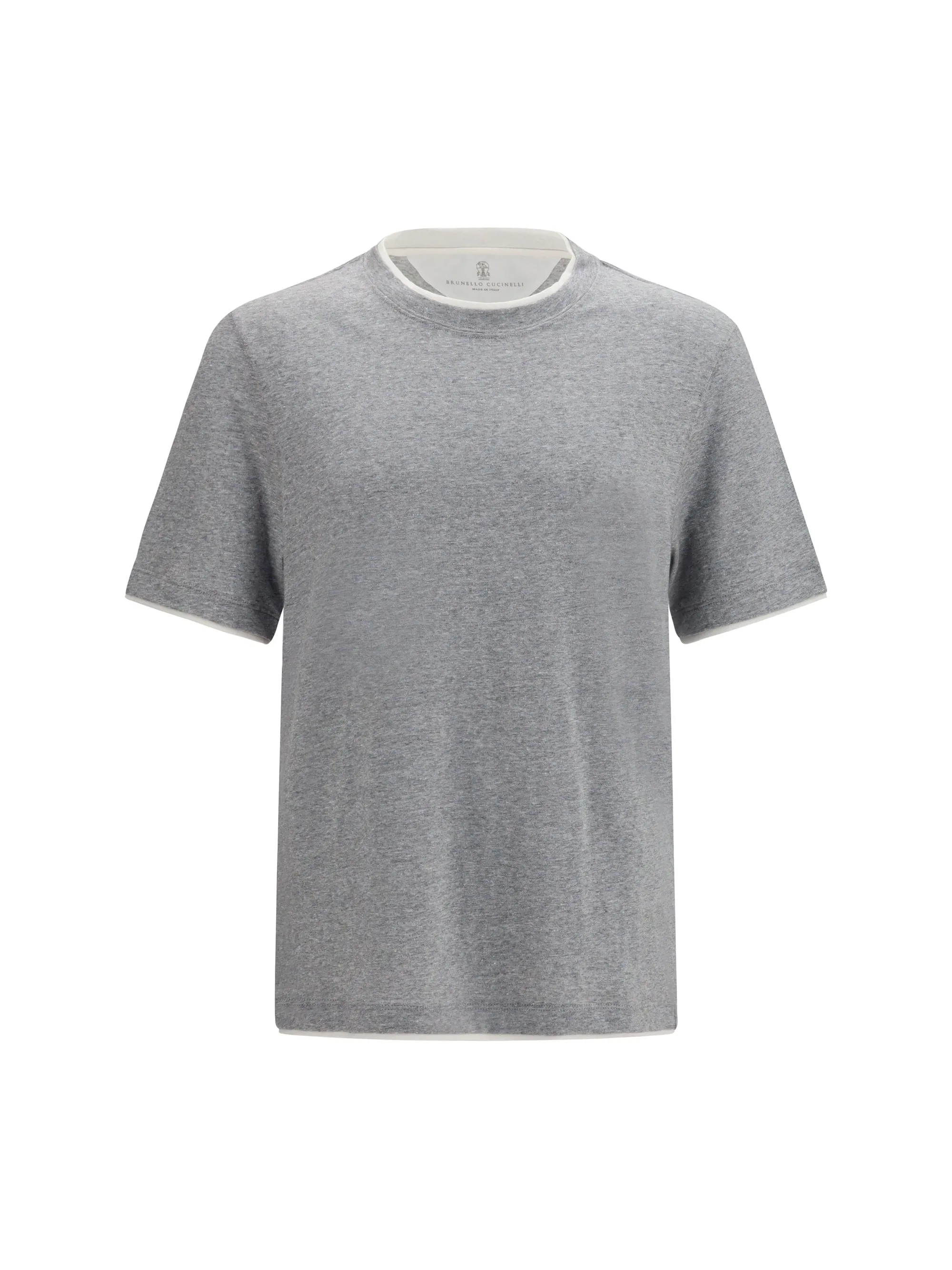 Short-Sleeve Cotton T-Shirt Medium Grey/Off White sold by Zulily
