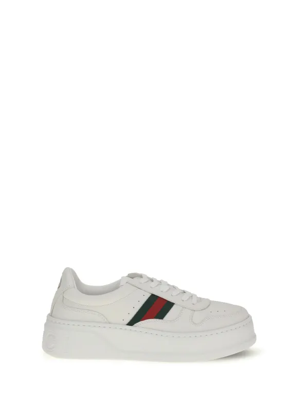 Sneakers Oversized Sole White/Green made by Gucci