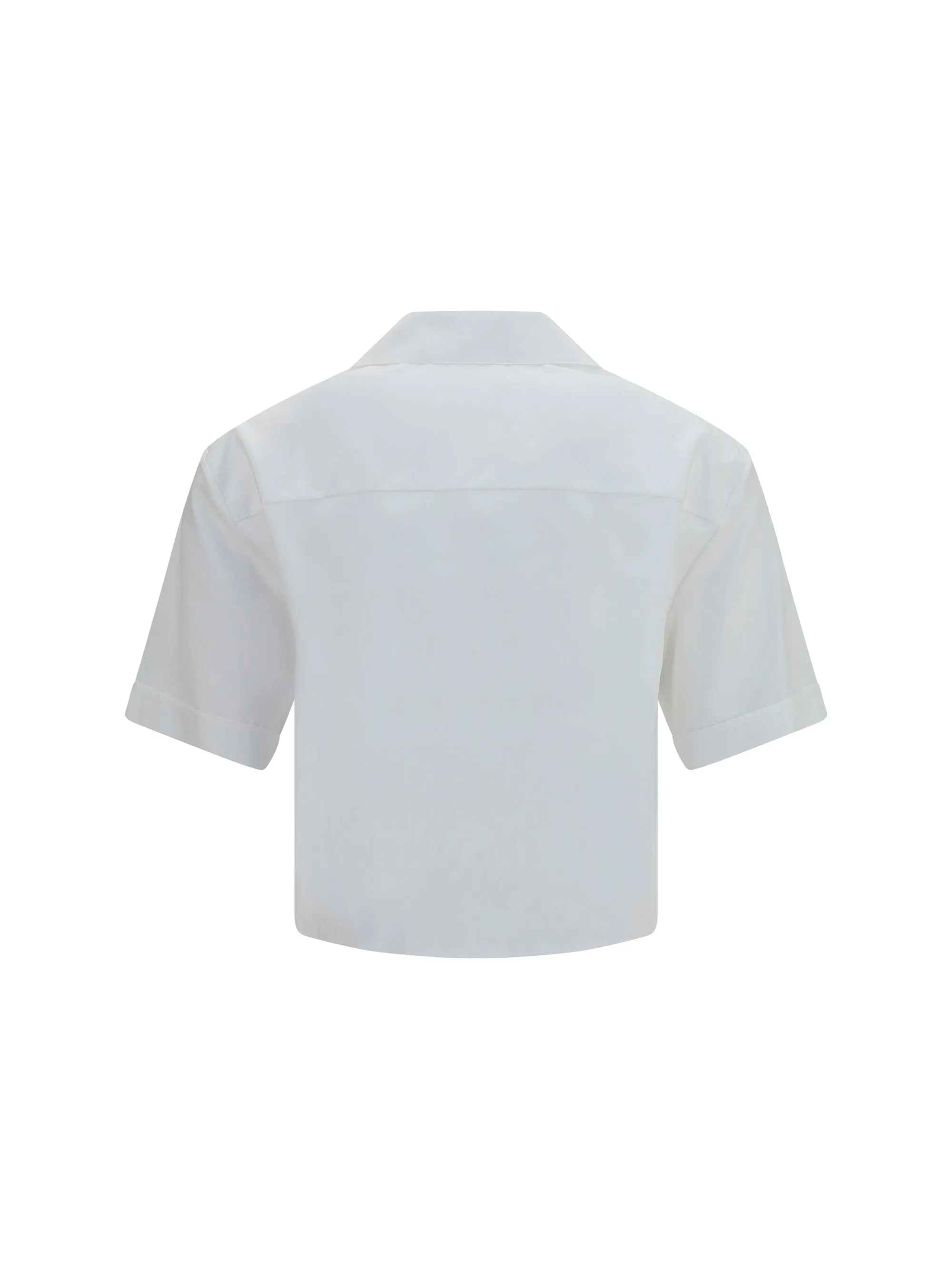 Shirt Cropped Cotton Poplin Optical White sold by Zulily product image thumbnail 3