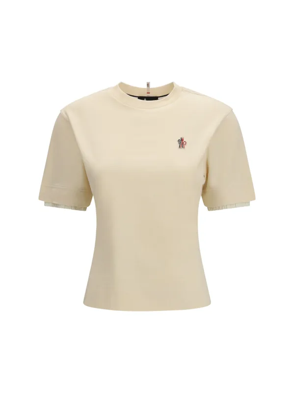 Cotton T-Shirt Natural made by Moncler