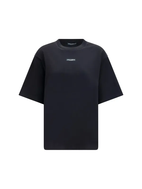 T-Shirt Cotton Jersey Black made by Dolce & Gabanna