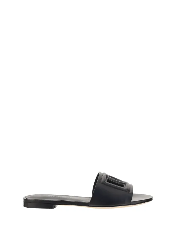 Millenials Sandals in Nero made by Dolce & Gabanna