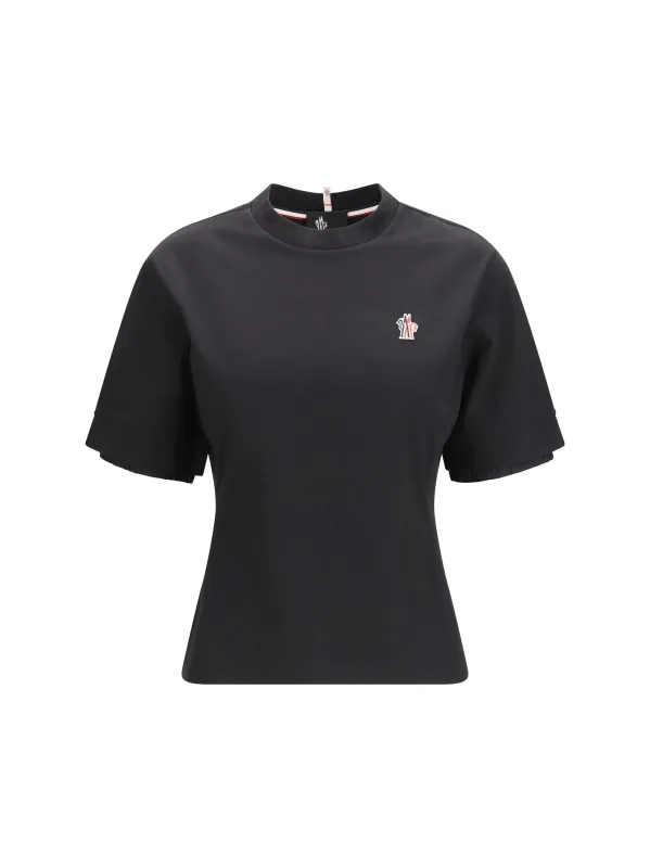 Cotton T-Shirt Black made by Moncler