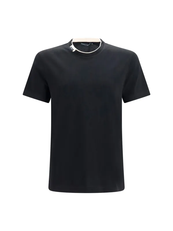 T-Shirt Cotton Jersey Black made by Dolce & Gabanna