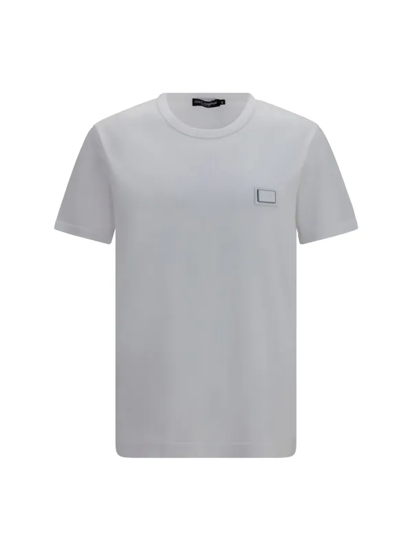 Cotton T-Shirt Optic White made by Dolce & Gabanna