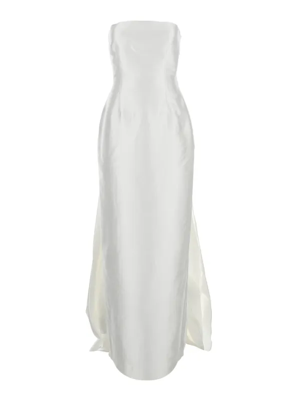 Long Dress Imani White made by Solace London