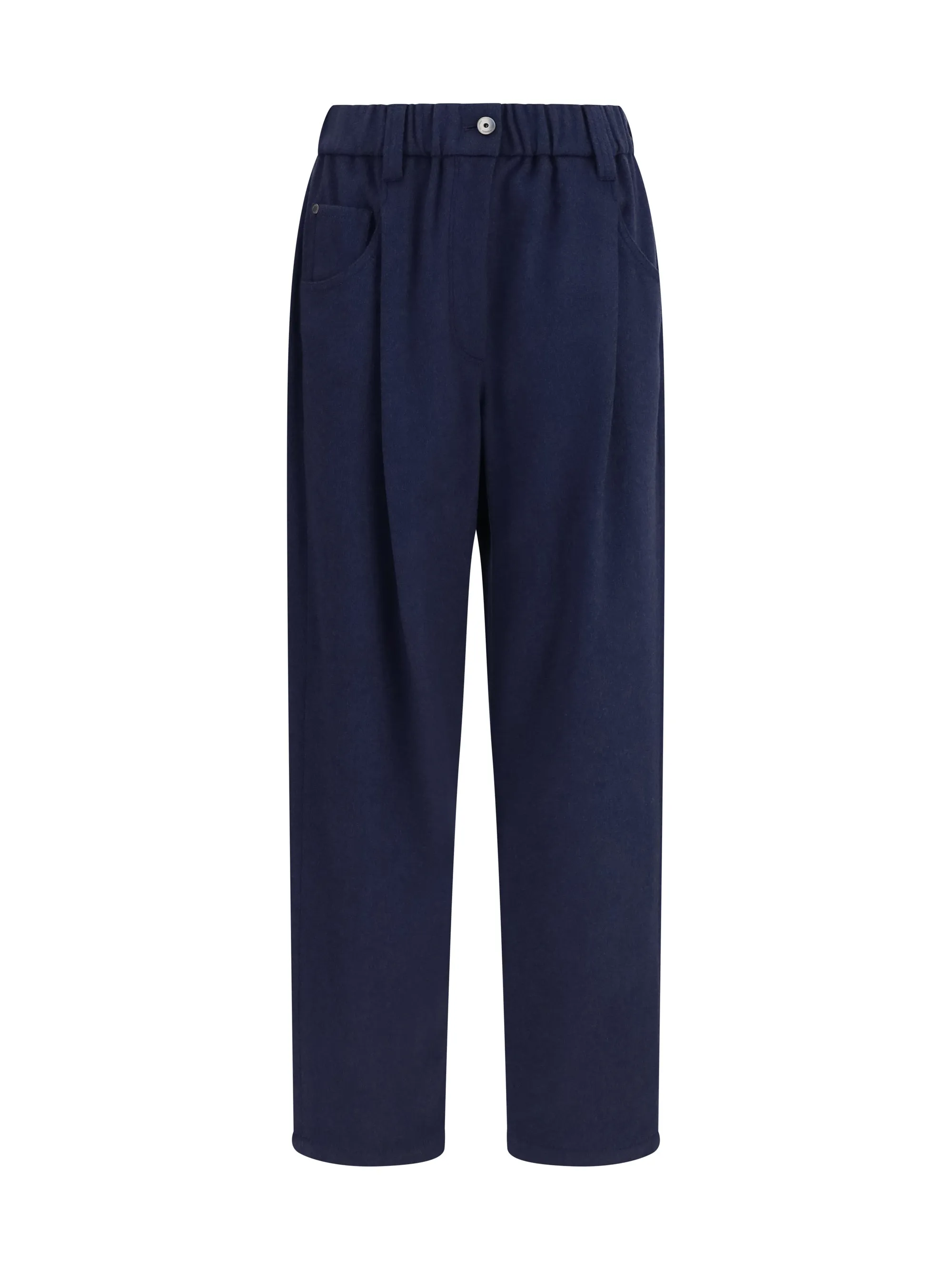 Stretch Wool Pants Blue sold by Zulily