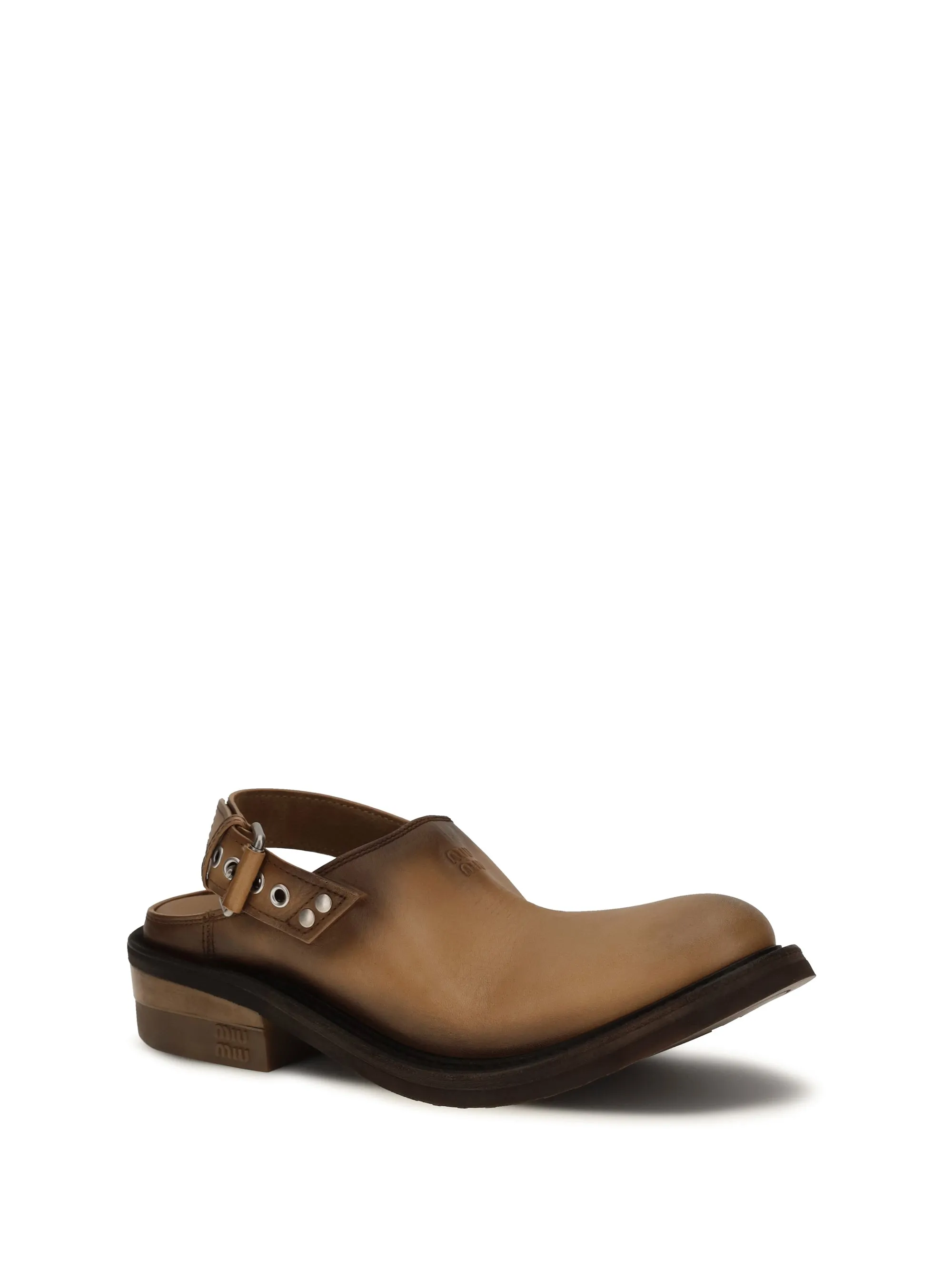 Mules Foule Tan Leather sold by Zulily product image thumbnail 4
