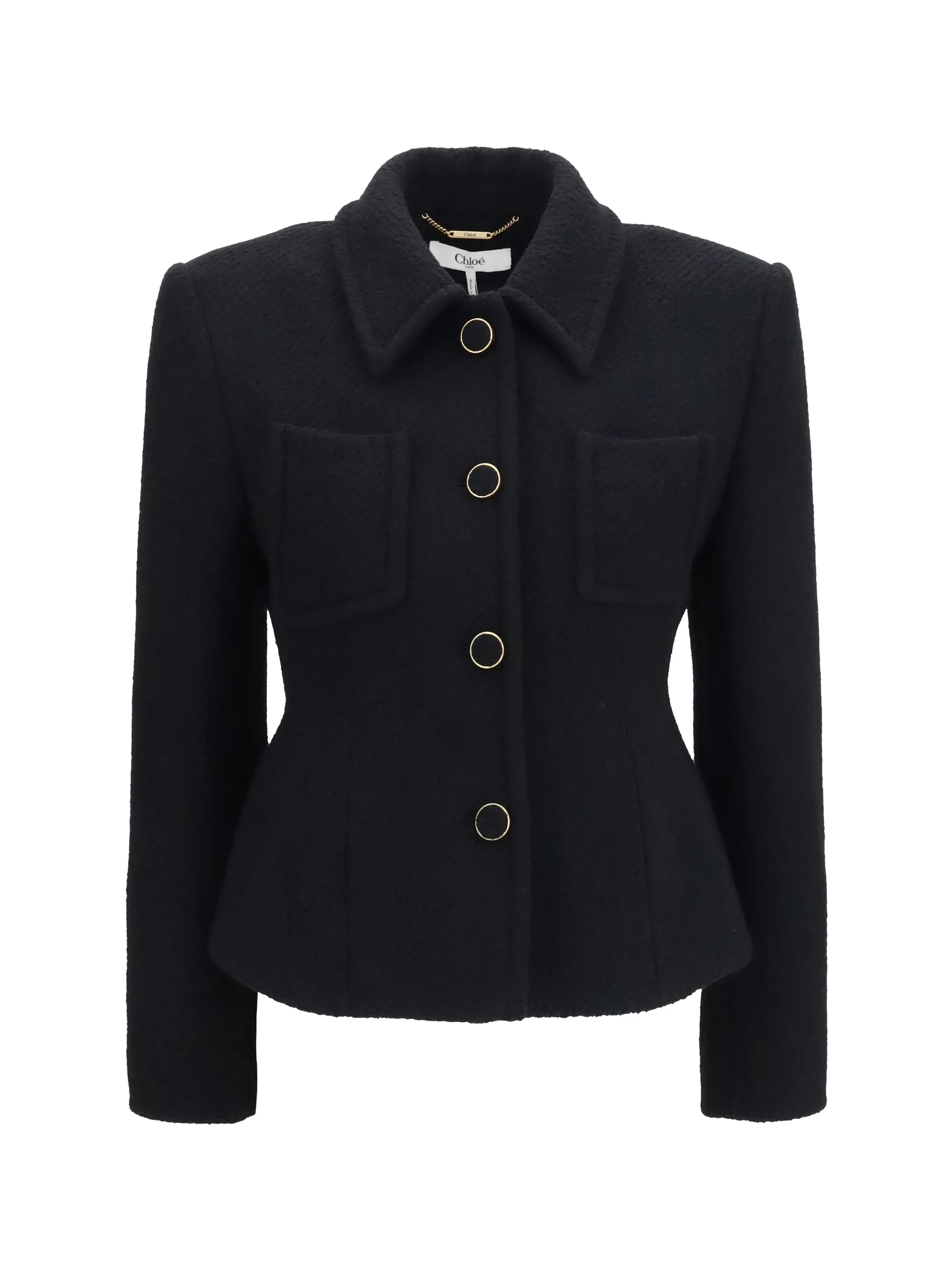 Blazer Cropped Single-Breasted Black sold by Zulily