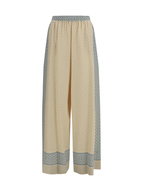 Pants Printed Silk made by Ermanno Scervino