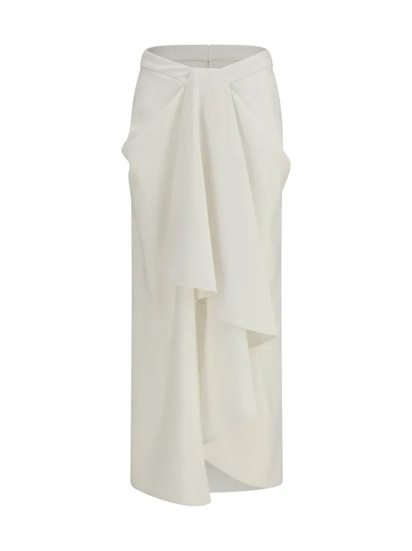 Skirt Wool and Mohair White made by Givenchy