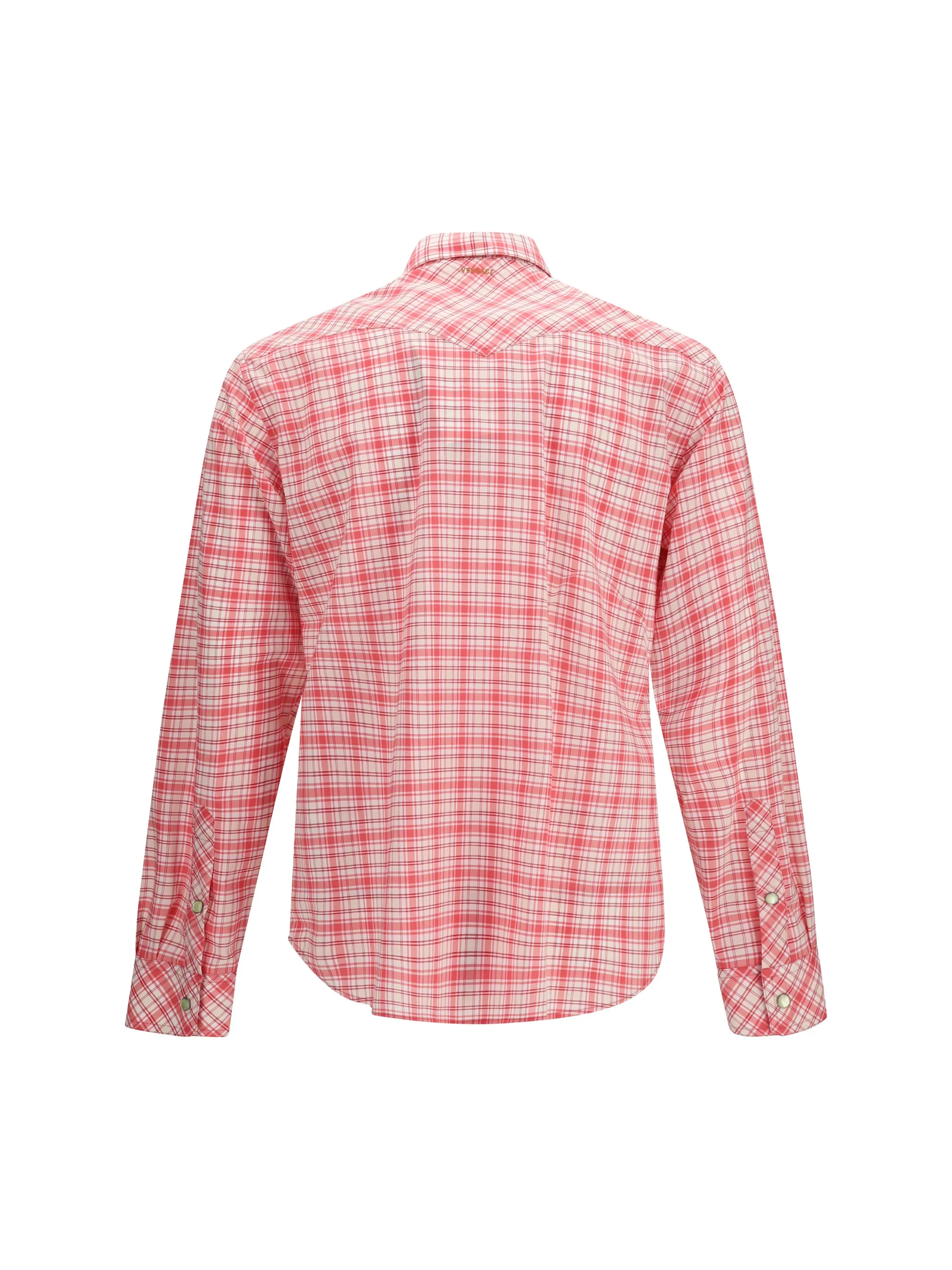 Shirt Slim Checked Cotton Poplin Red/White/Cyclamen sold by Zulily product image thumbnail 2
