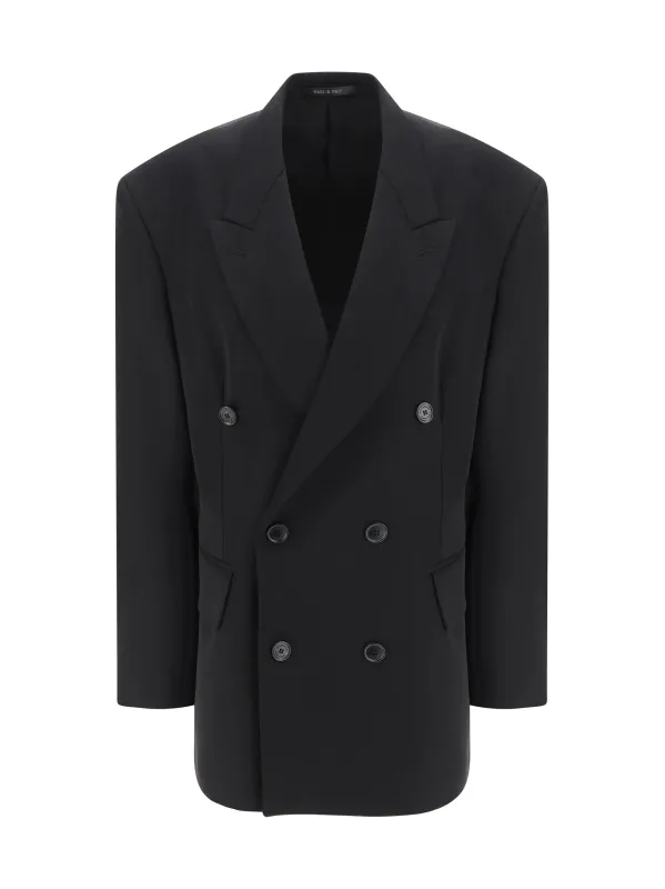 Blazer Jacket Black Wool made by Balenciaga