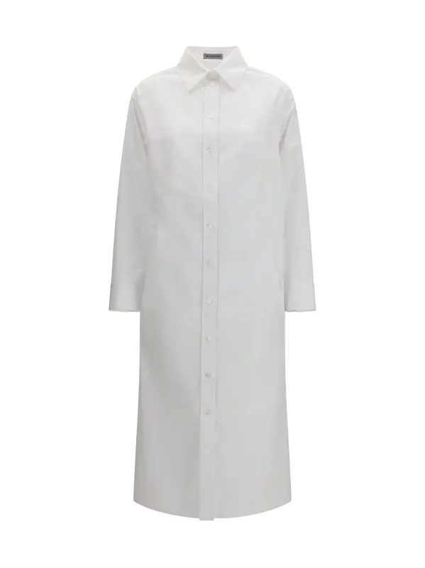 Long Shirt Dress White made by Balenciaga