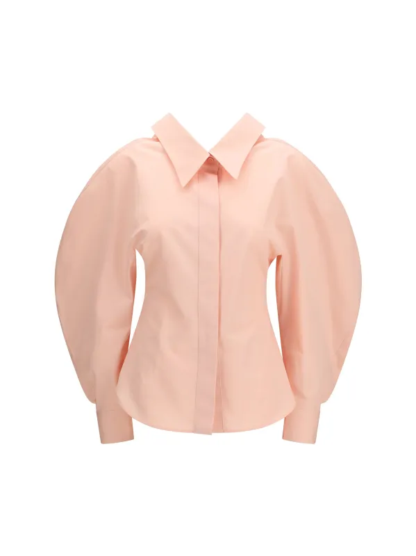 Shirt Cut-Out Cotton Poplin Silk Pink made by Givenchy