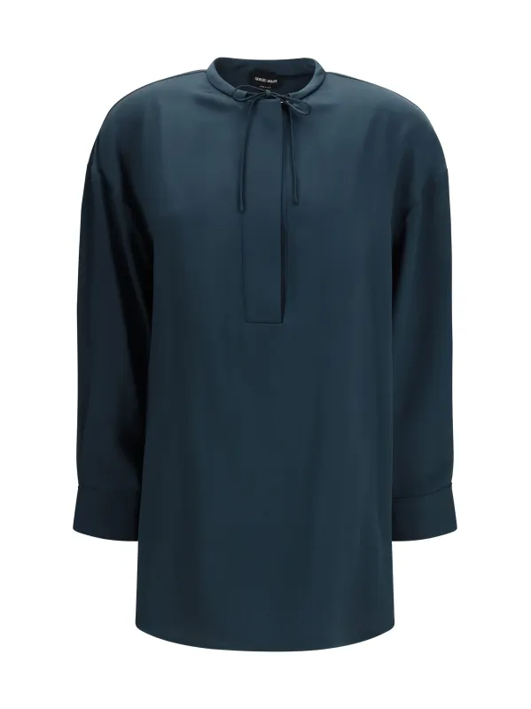 Lavallière Blouse Sea Moss made by Giorgio Armani