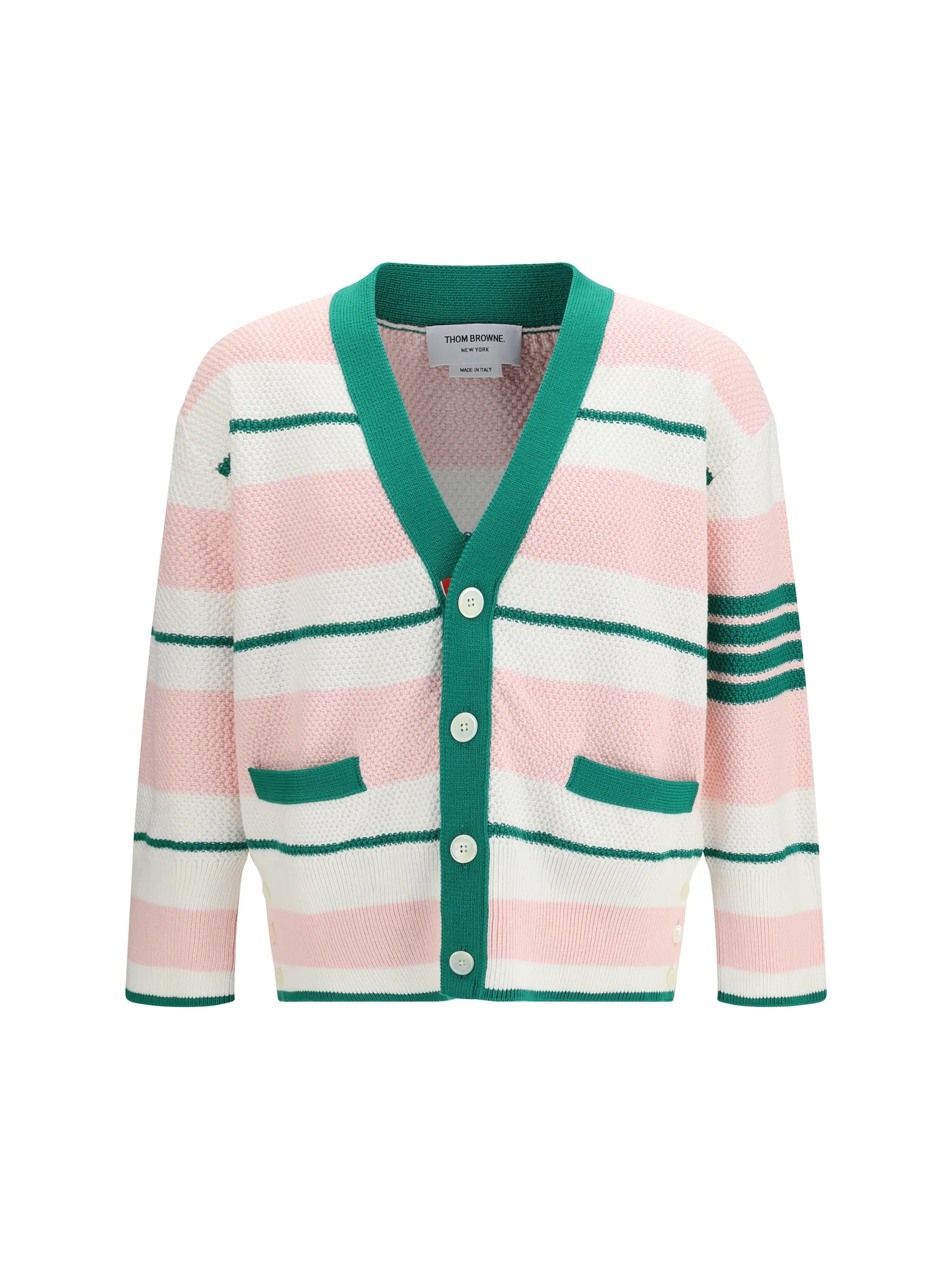 V-Neck Cardigan Seed Stitch Light Pink sold by Zulily