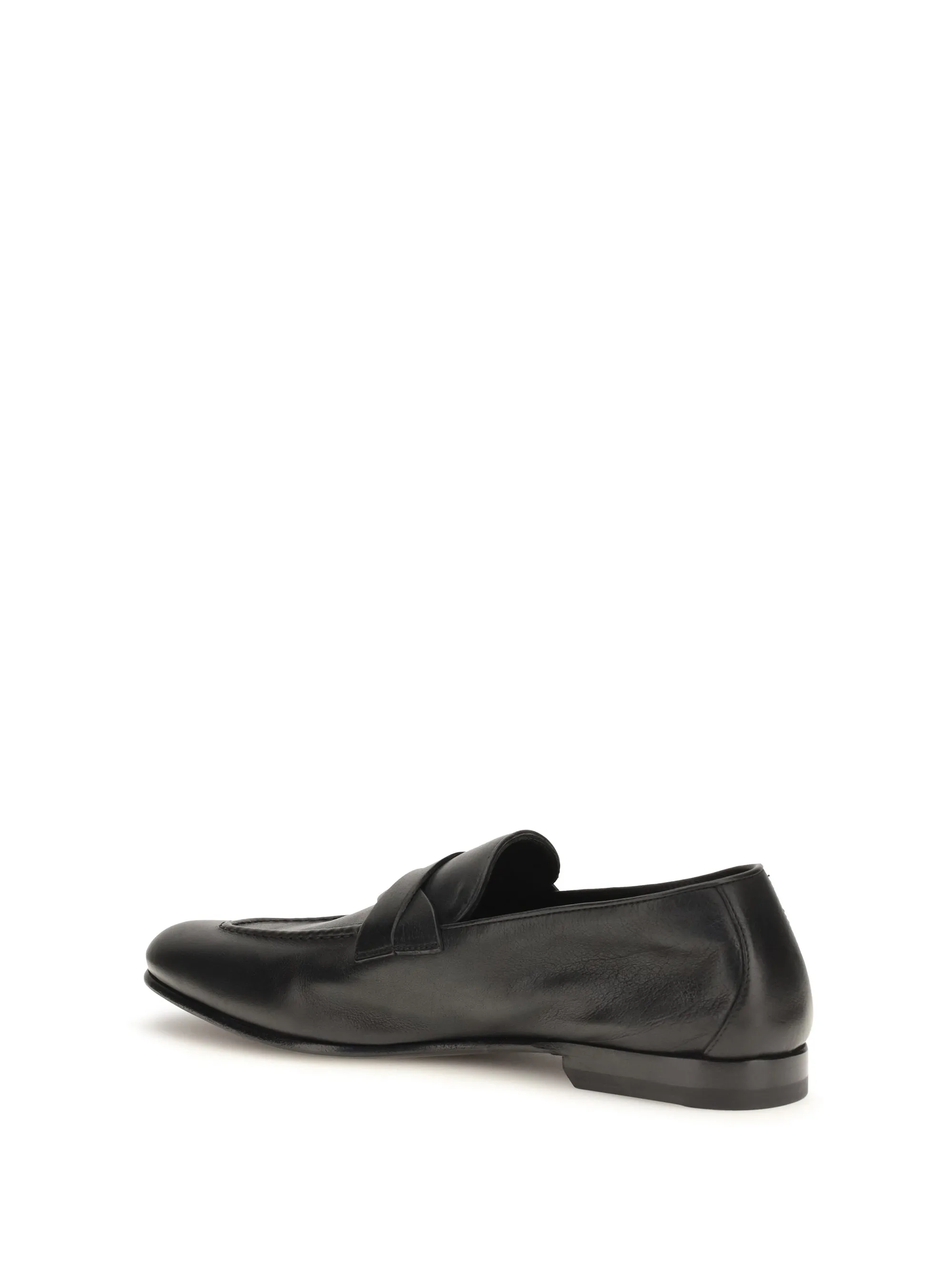 Loafers Gigi Woven Strap Black Calf Leather sold by Zulily product image thumbnail 4