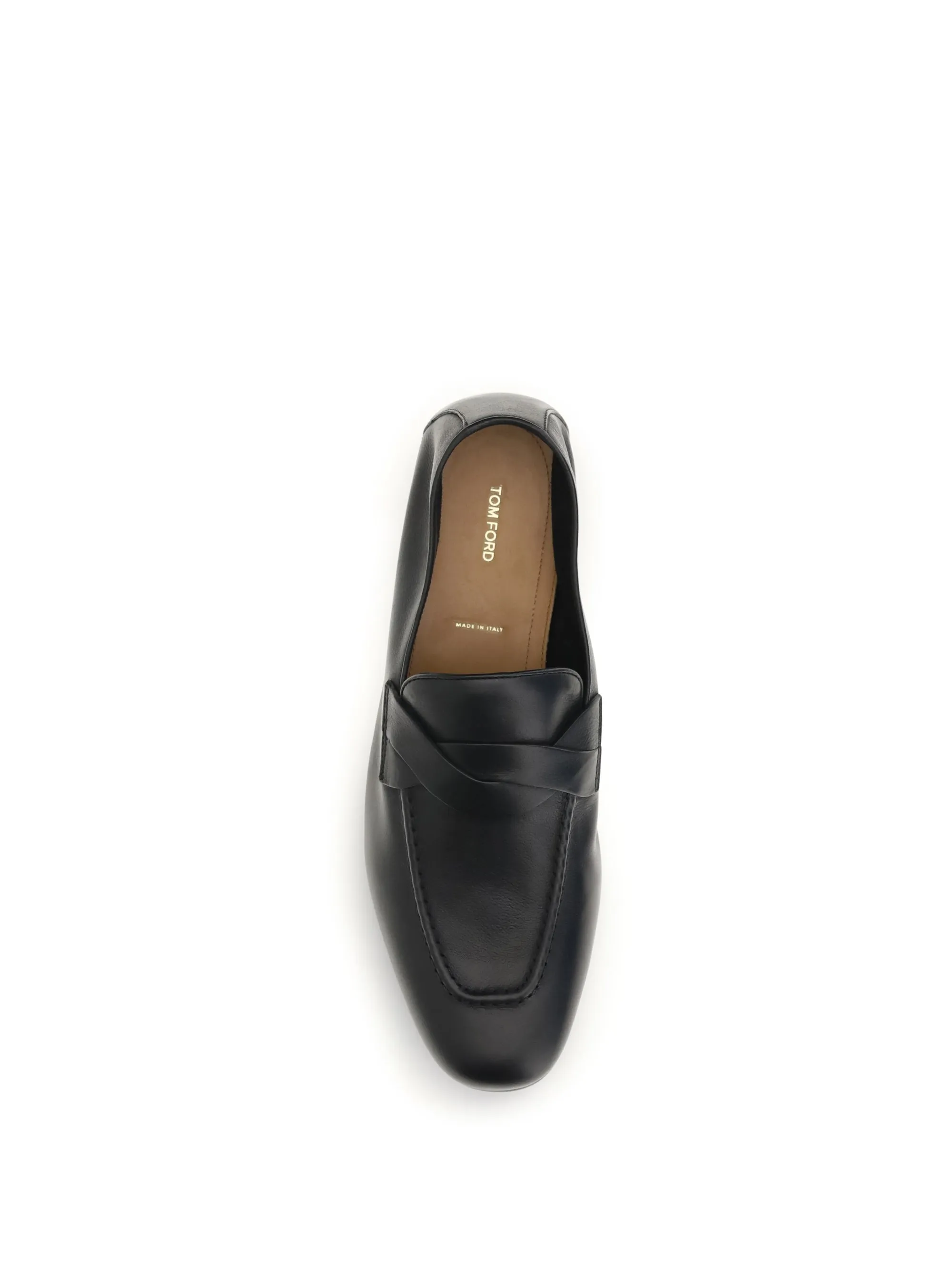 Loafers Gigi Woven Strap Black Calf Leather sold by Zulily product image thumbnail 2