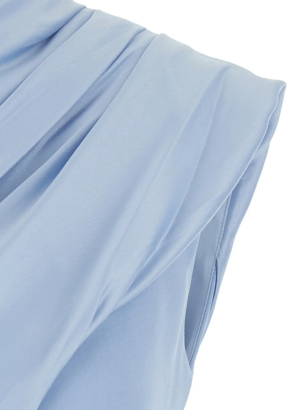 One-Shoulder Long Dress Gabriela Light Blue sold by Zulily product image thumbnail 3