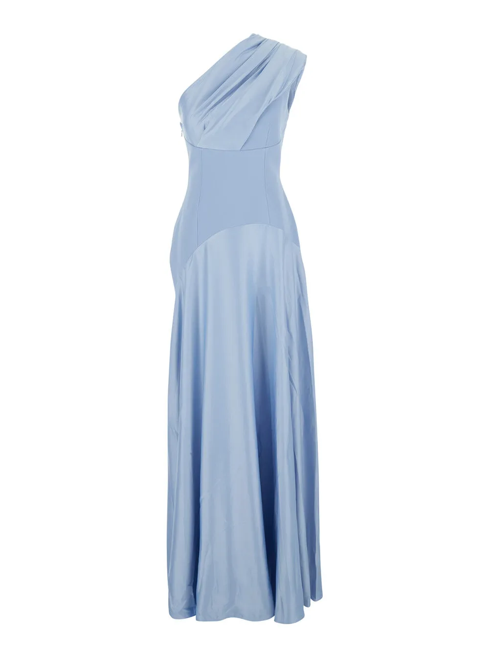 One-Shoulder Long Dress Gabriela Light Blue sold by Zulily