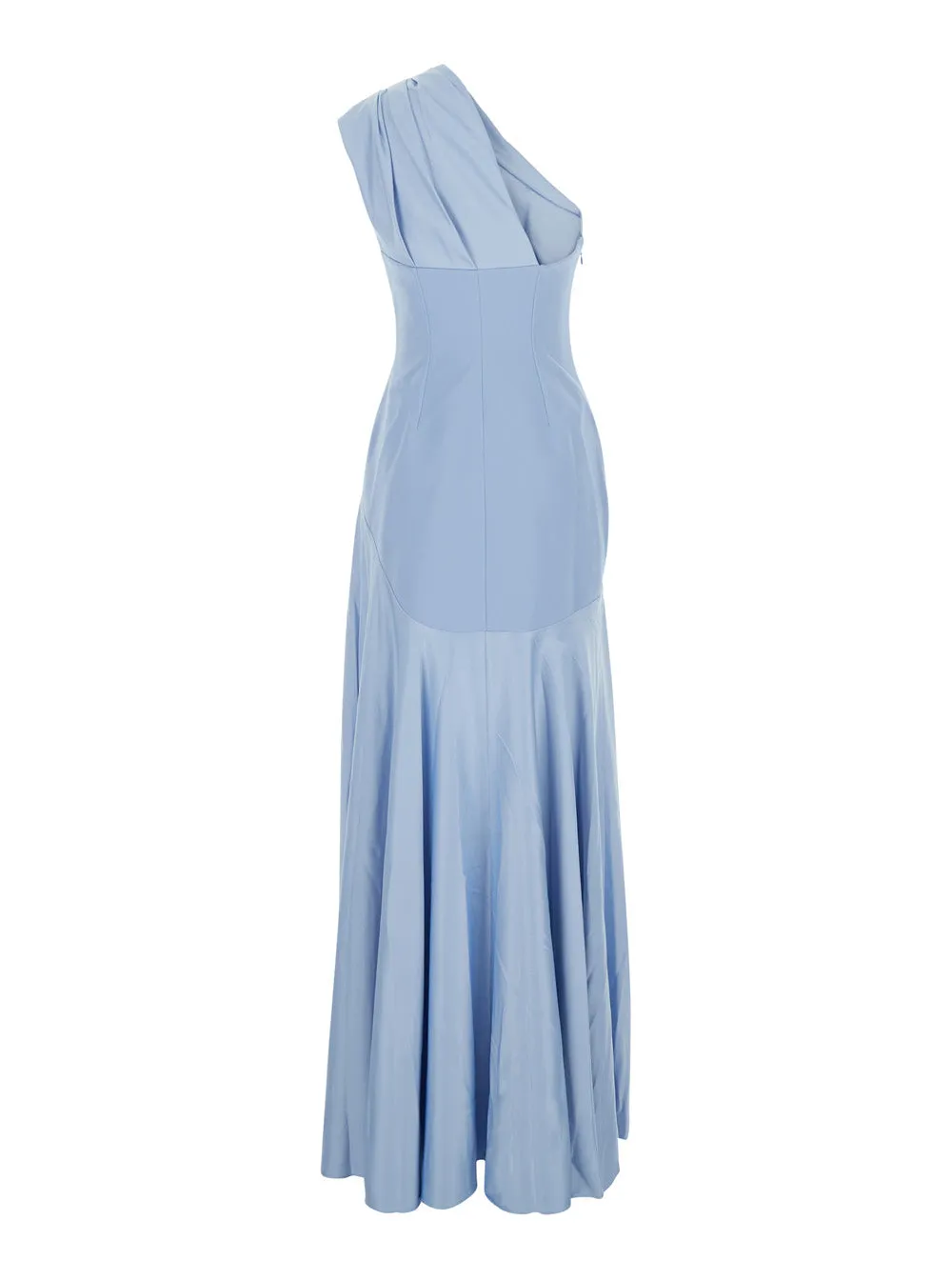One-Shoulder Long Dress Gabriela Light Blue sold by Zulily product image thumbnail 2