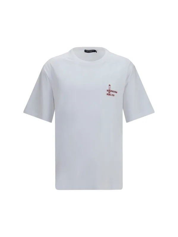 Cotton T-Shirt Optic White made by Dolce & Gabanna