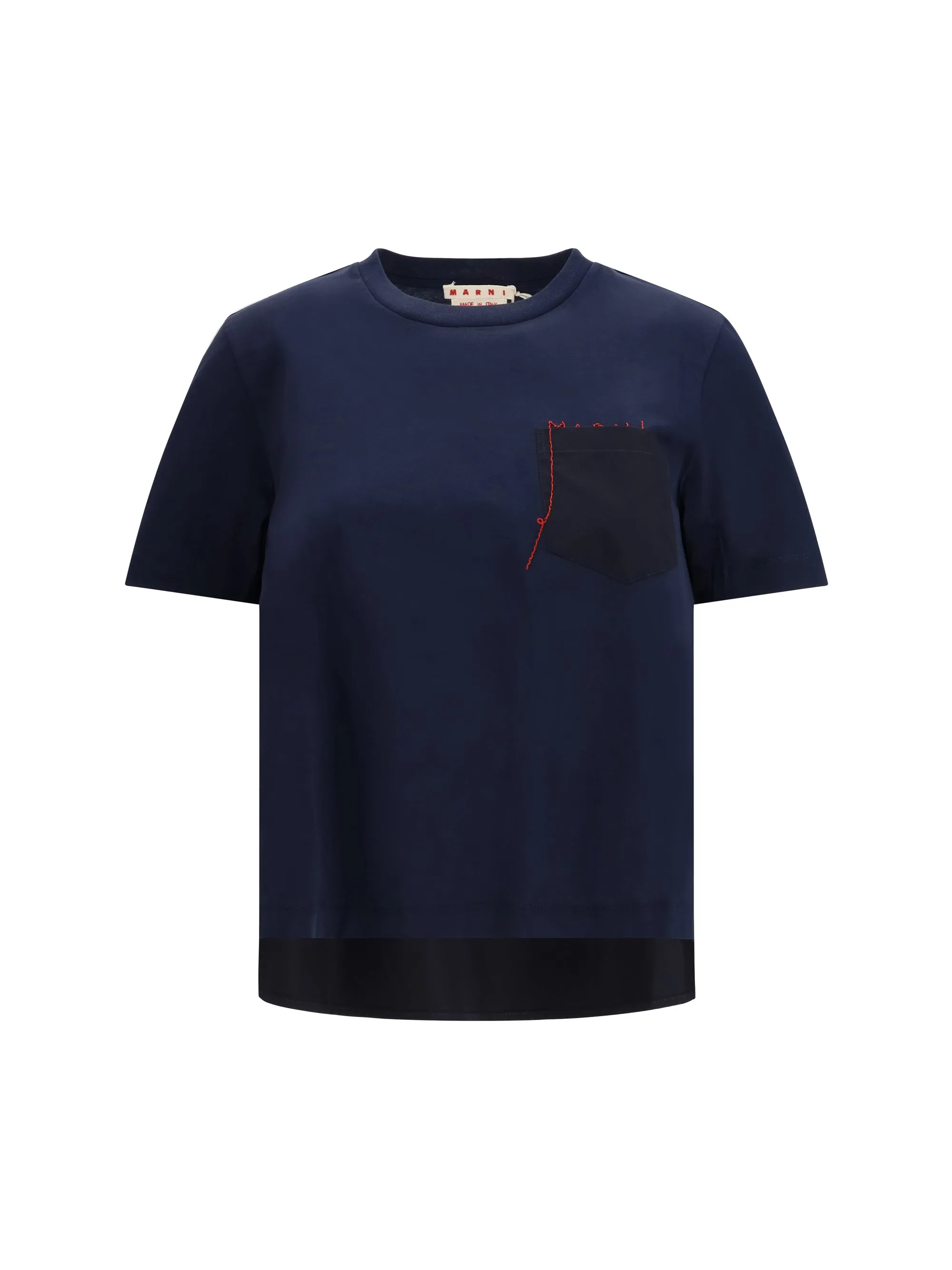 T-Shirt Embroidered Logo Blue/Black sold by Zulily
