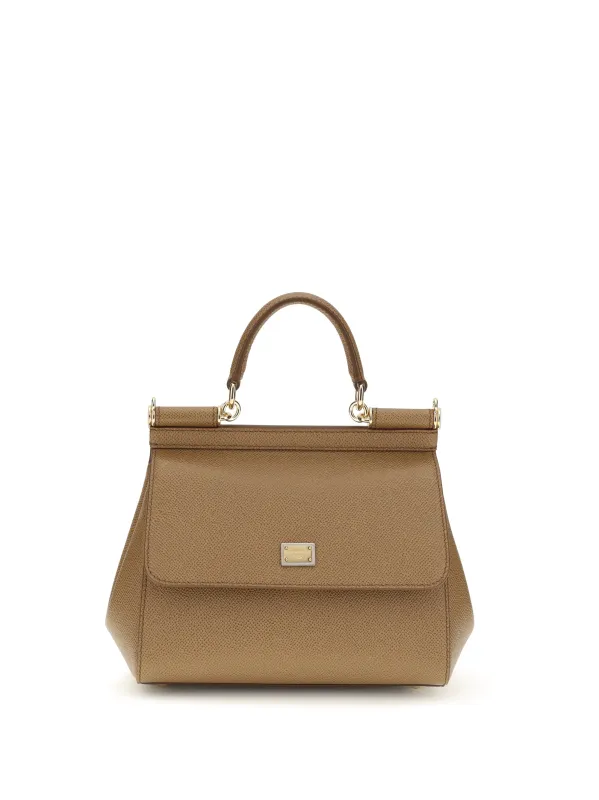 Leather Handbag Caramel made by Dolce & Gabanna