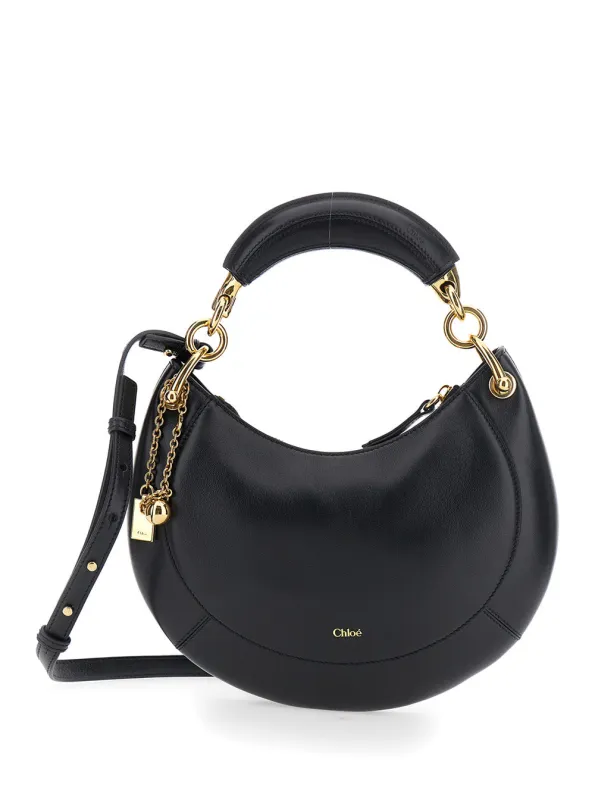 Leather Handbag Black made by Chloe