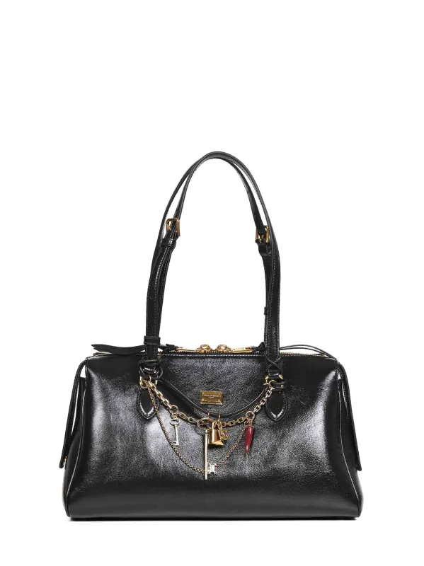 Black Vittoria Handbag made by Dolce & Gabanna
