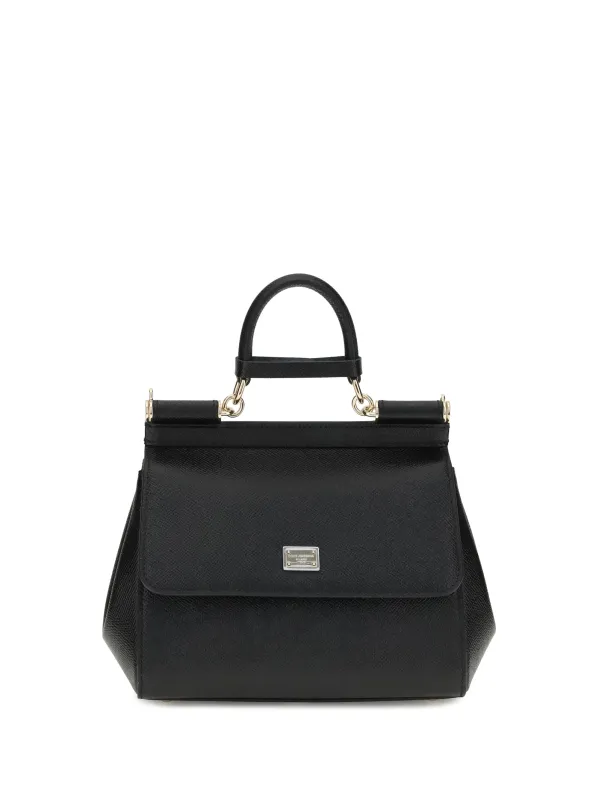 Leather Handbag Black Calfskin made by Dolce & Gabanna