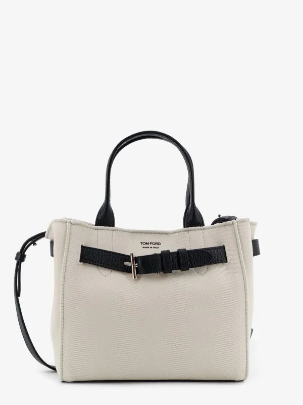 Handbag Audrey Canvas Beige made by Tom Ford