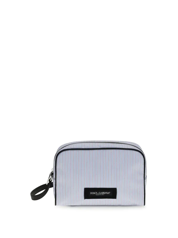 Handbag Striped Poplin and Leather made by Dolce & Gabanna