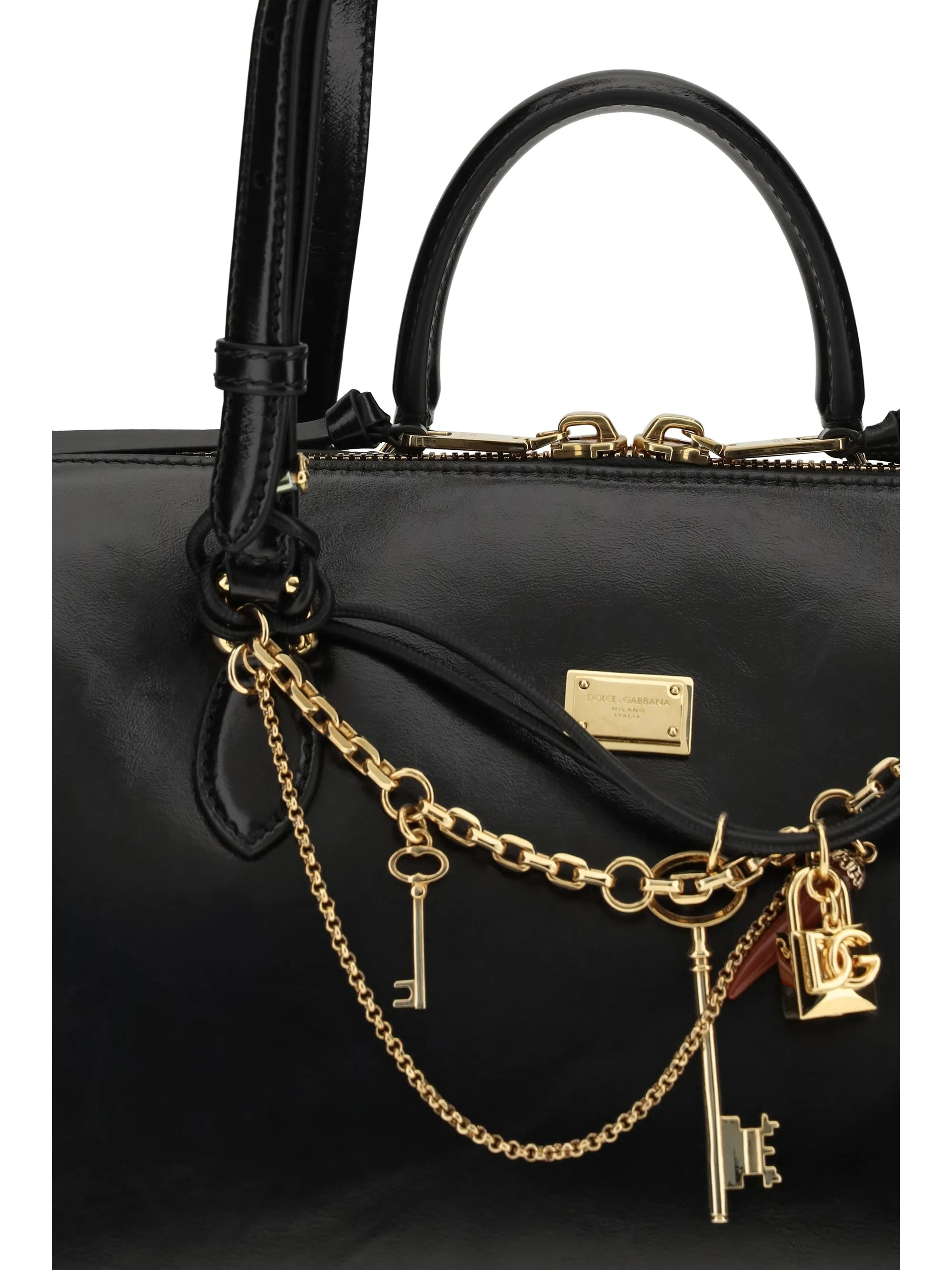 Handbag Vittoria Black/Brass sold by Zulily product image thumbnail 4