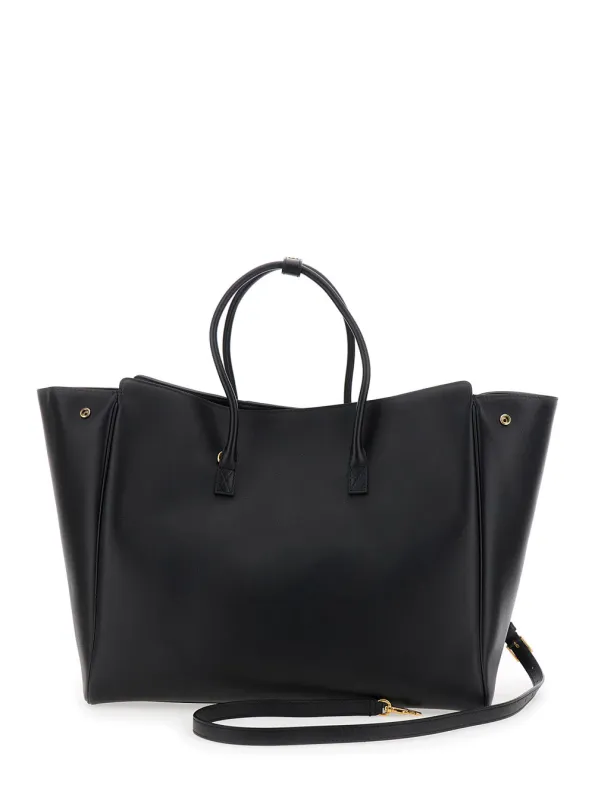 Medium Black Handbag With Embossed Logo made by Balenciaga
