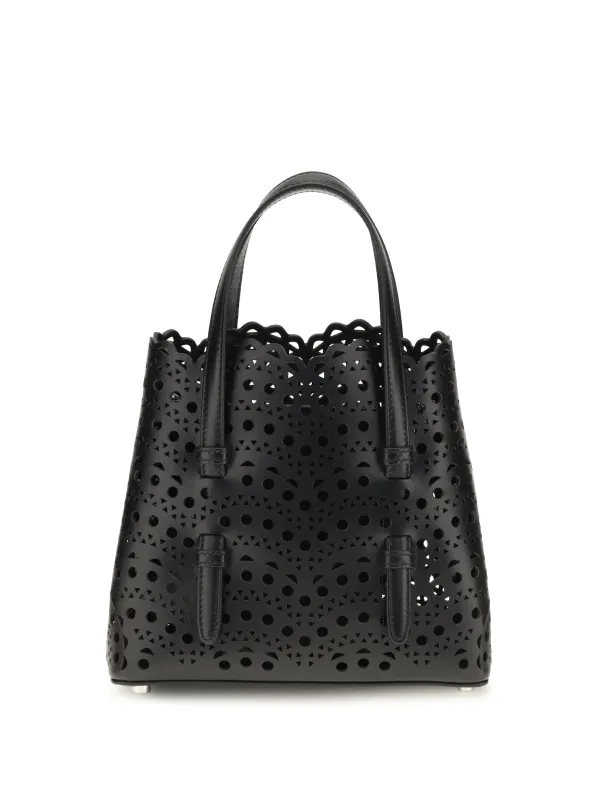 Handbag Mina Black Calf Leather made by Alaia
