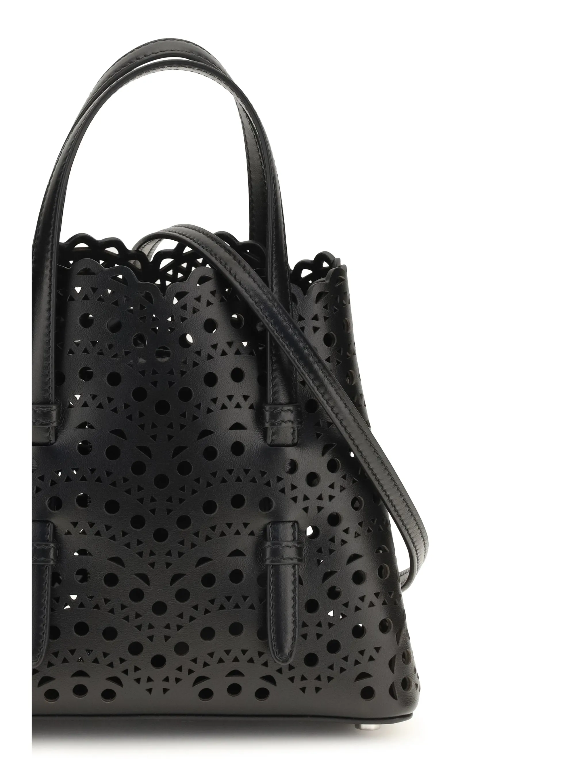 Handbag Mina Black Calf Leather sold by Zulily product image thumbnail 5