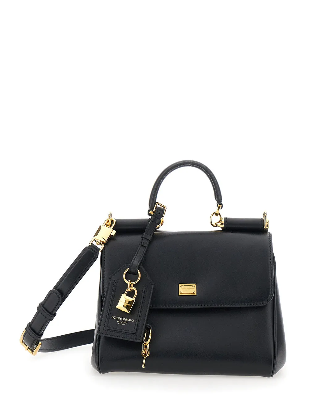 Handbag My Sicily Piccola Black Leather sold by Zulily