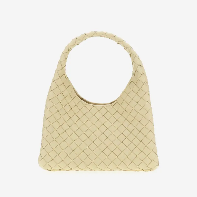 Handbag Woven Lambskin Ivory made by Bottega Veneta