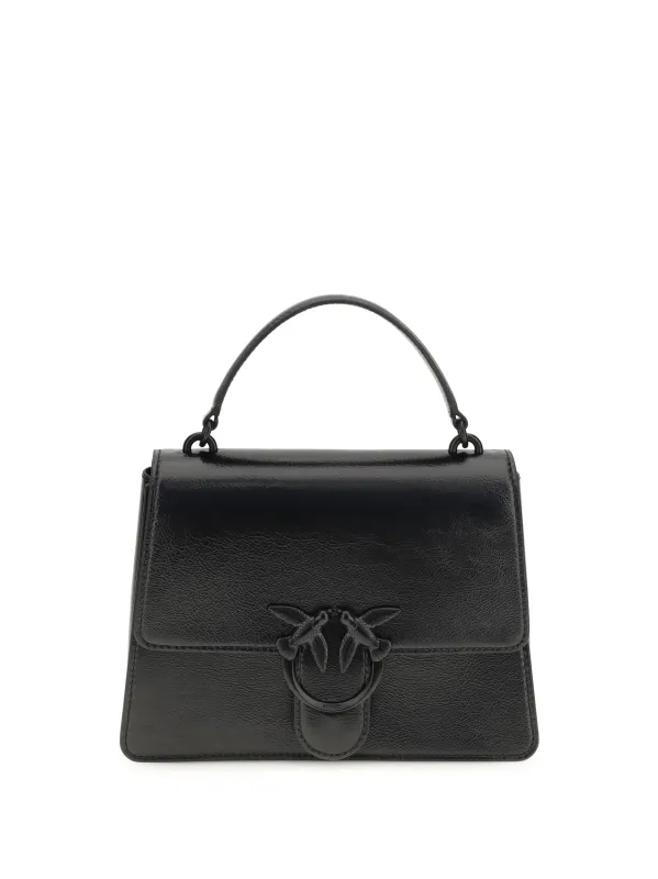 Handbag Love One Black Lambskin made by Pinko