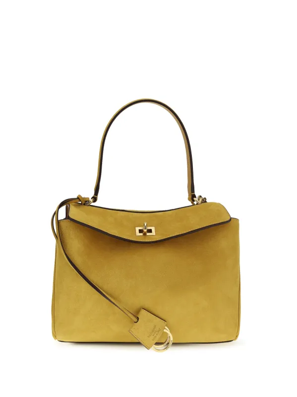 Handbag Small Rodeo Calfskin Curry made by Balenciaga