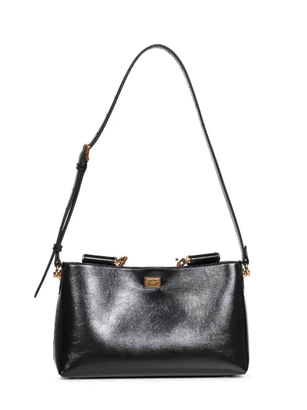 Handbag in Black Calf Leather made by Dolce & Gabanna