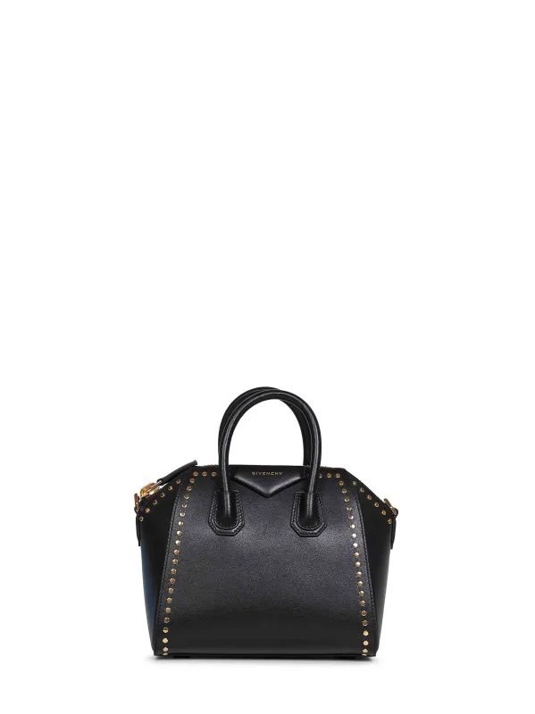 Black Antigona Mini Studded Handbag made by Givenchy