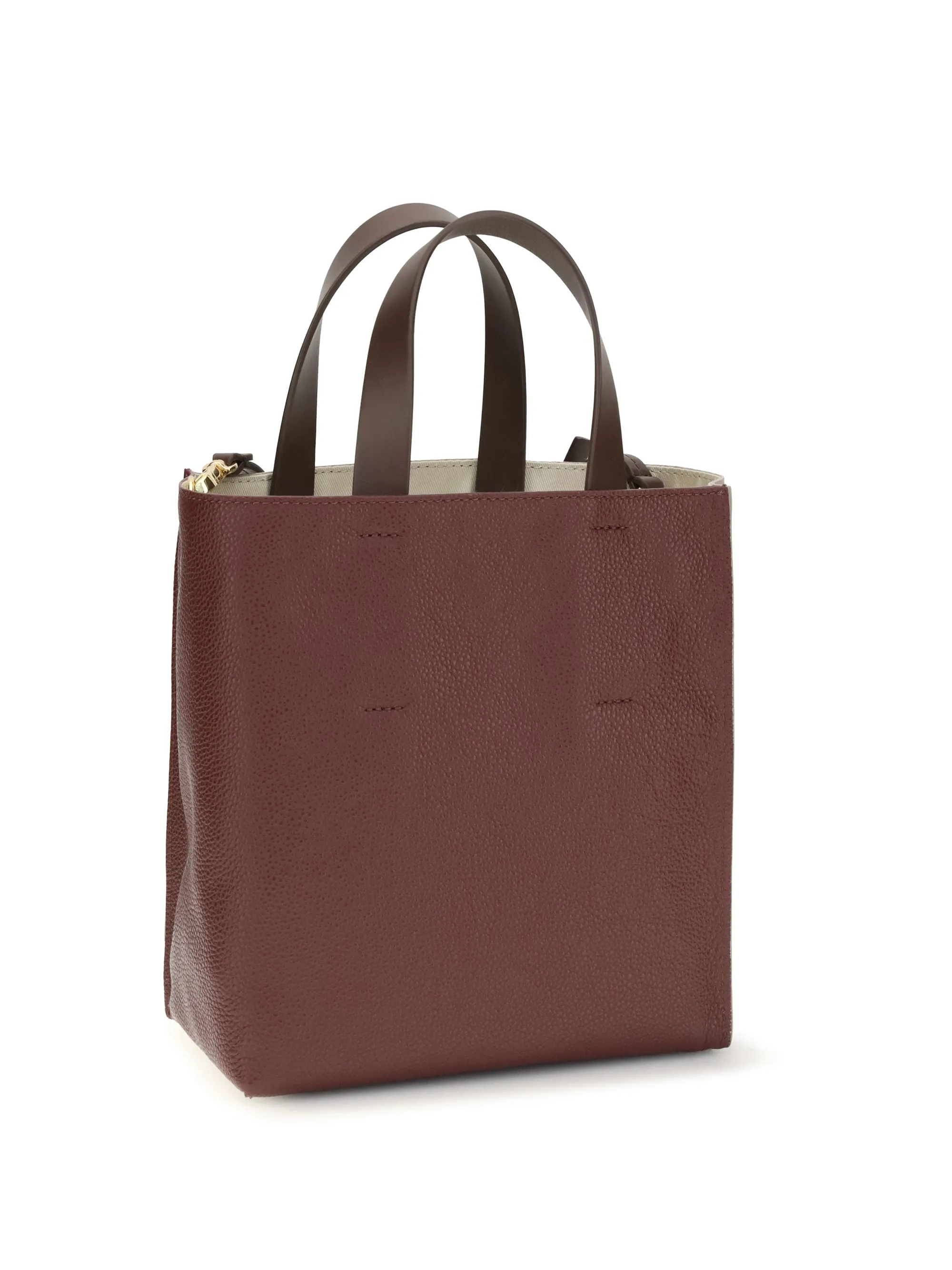 Handbag Museo Mini Moonstone/Dark Burgundy/Coffee sold by Zulily product image thumbnail 3
