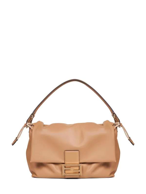 Cappuccino Mamma Baguette Large Handbag made by Fendi