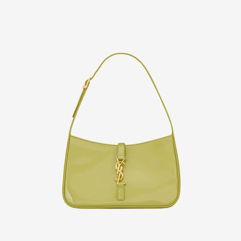 Leather Handbag Le 5 À 7 Light Green made by Yves Saint Laurent