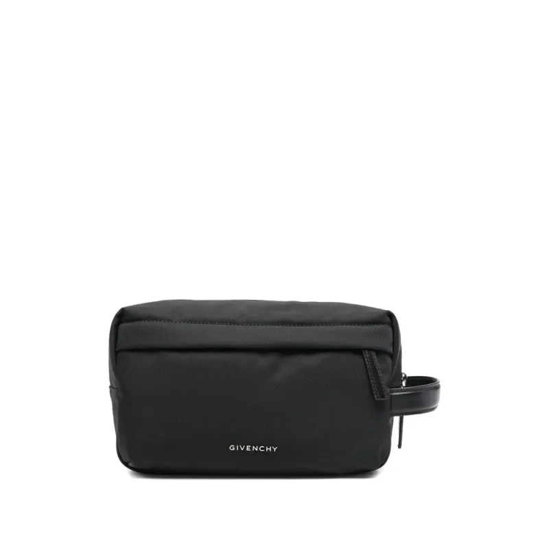 Wash Bag Leather Black made by Givenchy